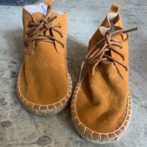 Love Maisonette tan suede espadrille boots NEW